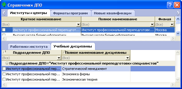 Что такое учебная дисциплина в паспорте проекта